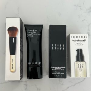 NEW Bobbi Brown Primer/Foundation/Brush/Cleansing Oil